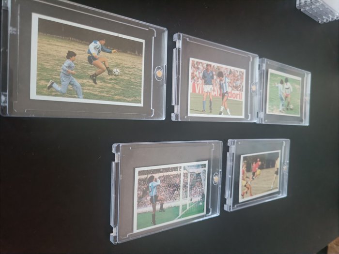 1984/85 Cromo Esport Sus Driblings Sus Goles Diego Maradona - 5 Card - Næsten så god som ny (NM)