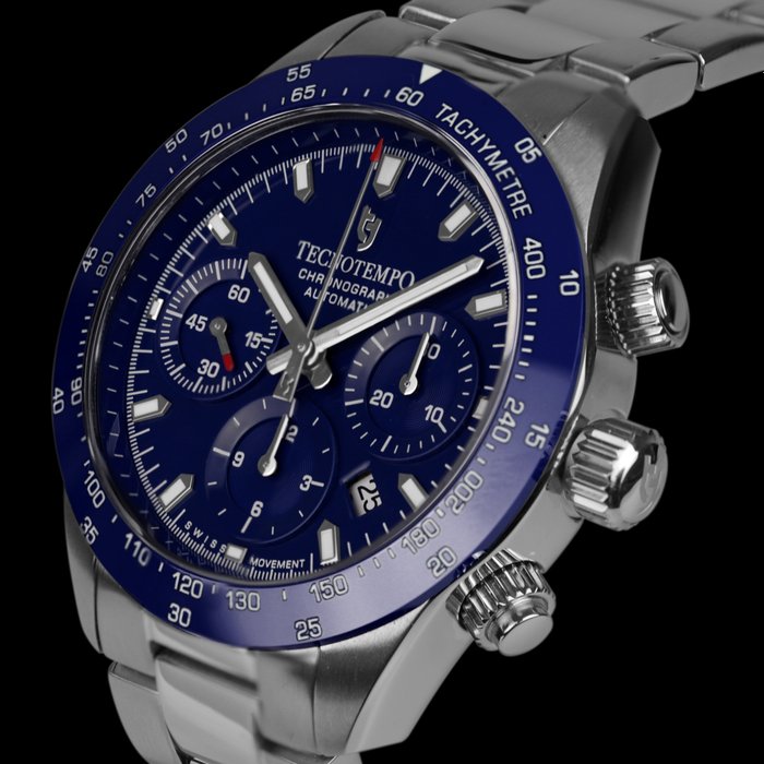 Tecnotempo - Designed and Assembled in Italy - Swiss Movt - "Chrono Orbs" Limited Edition - - Ingen mindstepris - TT.200OR.ABL (Blue) - Mænd - 2011-nu