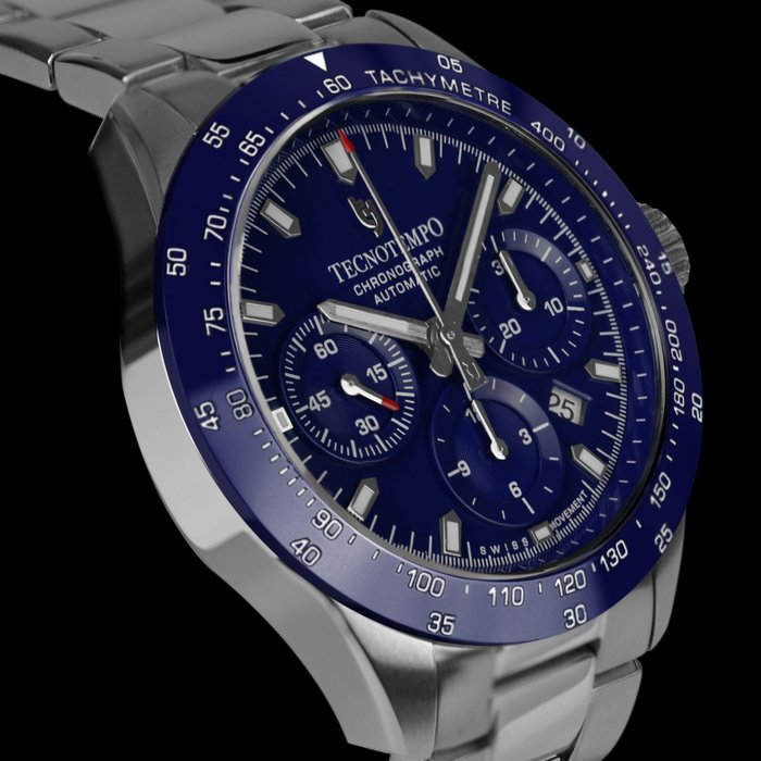 Tecnotempo - Designed and Assembled in Italy - Swiss Movt - "Chrono Orbs" Limited Edition - - Ingen mindstepris - TT.200OR.ABL (Blue) - Mænd - 2011-nu