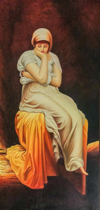 European school (XX), after Lord Frederic Leighton - Solitude - XL format - NO RESERVE