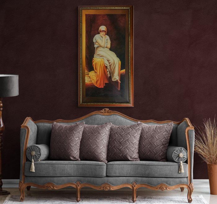 European school (XX), after Lord Frederic Leighton - Solitude - XL format - NO RESERVE