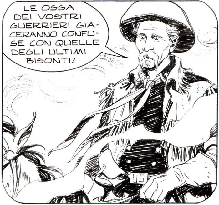 Ramella, Bruno / Volante, Frederic - 1 Original page - Magico Vento #99 - "Morto il 25 Giugno" - 2005