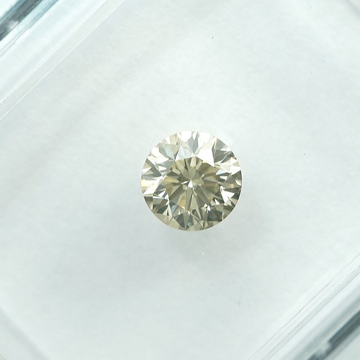 1 pcs Diamant  (Naturfarvet)  - 0.36 ct - Fancy light Grålig Gul - SI1 - International Gemological Institute (IGI)