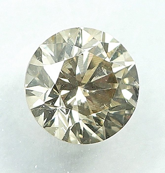 1 pcs Diamant  (Naturfarvet)  - 0.36 ct - Fancy light Grålig Gul - SI1 - International Gemological Institute (IGI)