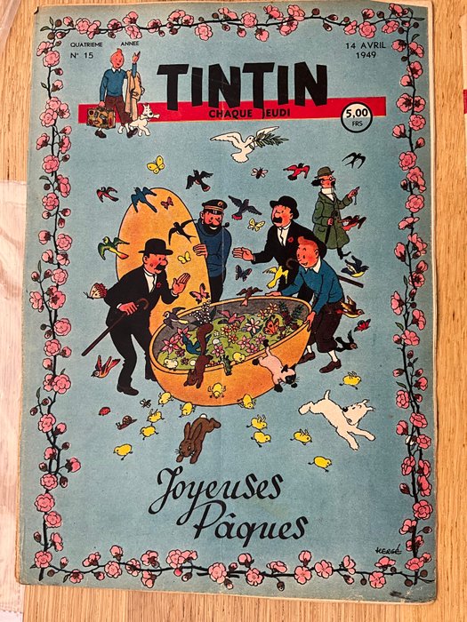 Ensemble de 4 fascicules Journal Tintin de 1949