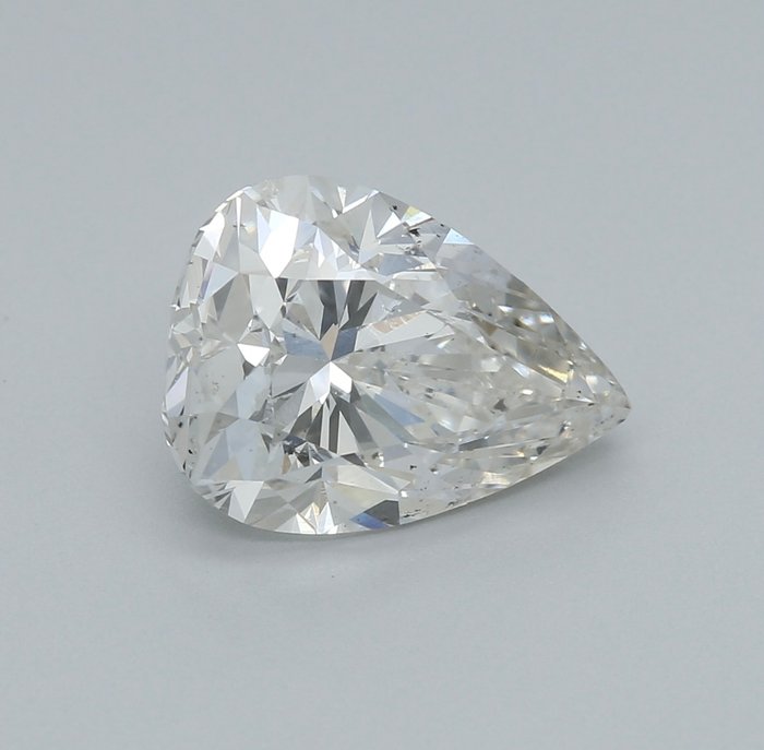 1 pcs Diamant  (Natur)  - 2.01 ct - Pære - H - SI1 - HRD Antwerpen