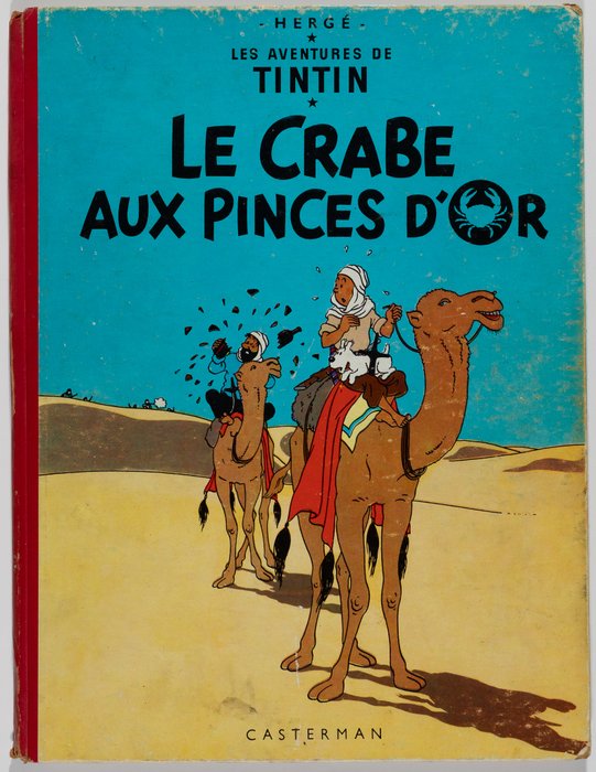 Tintin - Le Crabe aux pinces d'or [B11] / Tintin au Congo [B12] / Tintin au Tibet [B35] - 3 Albums - Genoptryk - 1954/1964