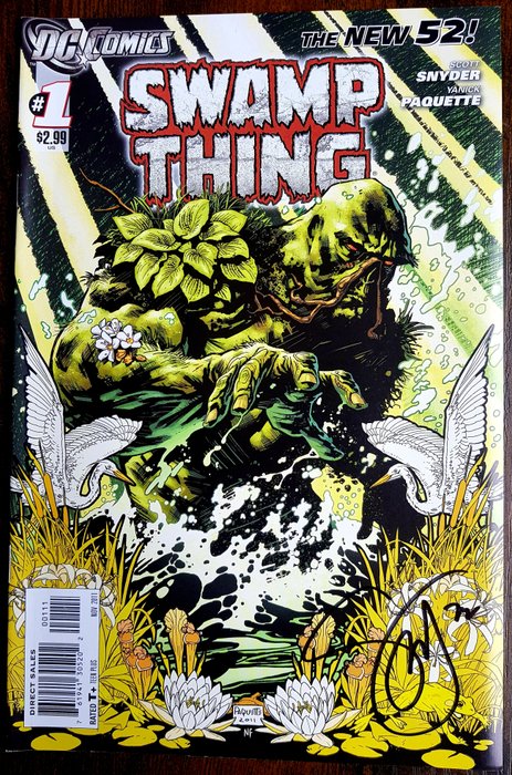 Swamp Thing - Signed by story creator Scott Snyder - with COA - 1 Signed comic/2011