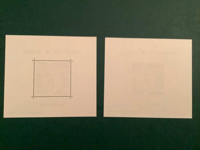 Monaco 1992 - Barcelona Olympiske Lege: tandet og tandløs blok - Yvert Bloc 18 en 18a