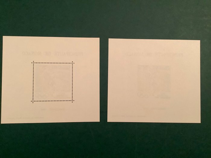 Monaco 1992 - Barcelona Olympiske Lege: tandet og tandløs blok - Yvert Bloc 18 en 18a