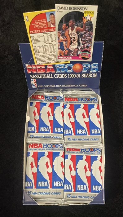 1990/91 NBA Hoops Basketball Cards - Series 1 - 10 Pack - Glimrende (EX)