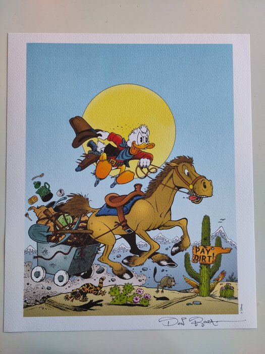 Keno Don Rosa - Hand Signed Print by Don Rosa - The Raider of the Copper Hill