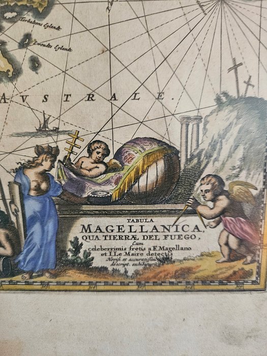 Argentina - Tierra del Fuego; Ogilby / Montanus / Blaeu - Tabula Magellanica qua tierrae del Fuego - 1651-1660