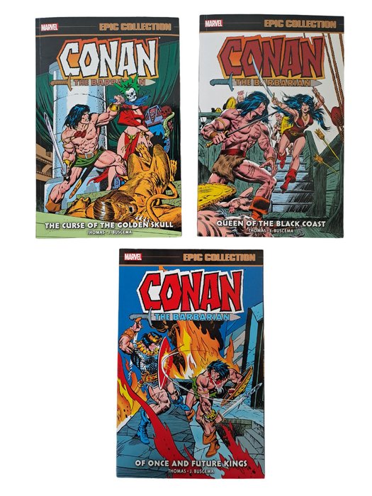 Conan the Barbarian Epic Collection Volume 3 4 and 5 - 3 Album - Første udgave - 2021/2022