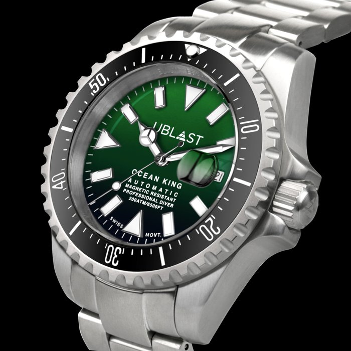 Ublast - " NO RESERVE PRICE " Ocean King - Professional Sub 200 ATM - UBOK45200BGN - Ingen mindstepris - Automatic Swiss MOVT - Mænd - Ny