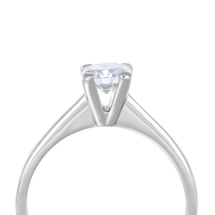 Ring - 18 kraat Hvidguld -  0.50ct. tw. Diamant (Natur)