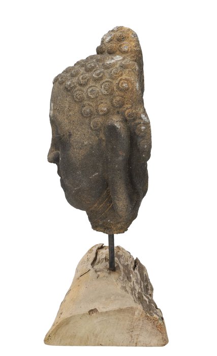 Figur - Buddha - Stentøj, Træ