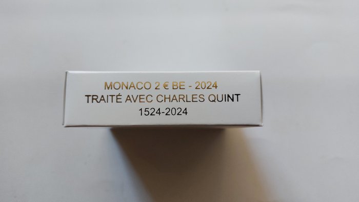 Monaco. 2 Euro 2024 "500 Ans du Traité de Burgos - Charles Quint" Proof