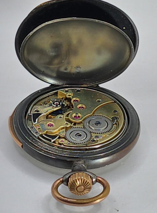 Swiss  Geneve - brünierte Taschenuhr - Minutes Repeater - Werk Bauweise LeCoultre - Schweiz omkring 1880