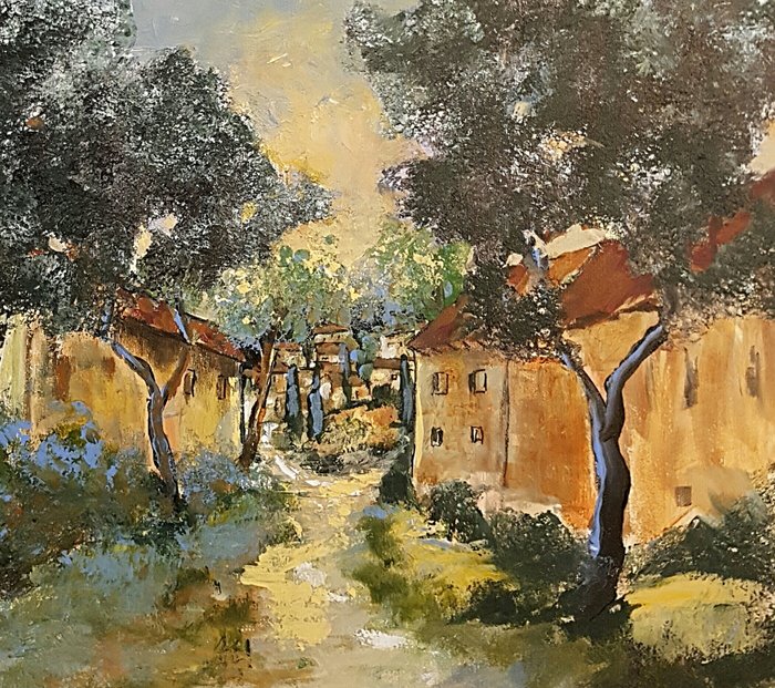 Denis Ferté - Les oliviers aux portes du hameau