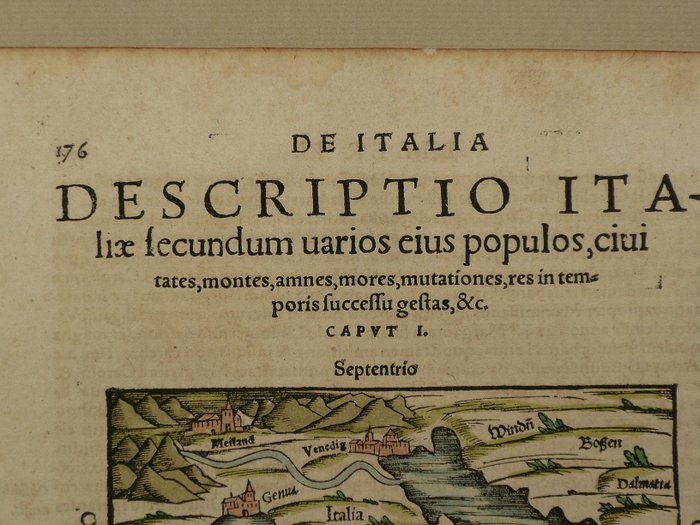 Europa - Italien / Korsika / Sardegna; S. Münster - Descriptio Italiae secundum (...) - 1581-1600