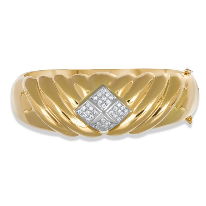 Armbånd - 18 kraat Gulguld, Hvidguld -  0.48ct. tw. Diamant (Natur)