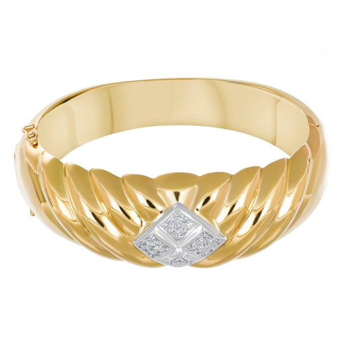 Armbånd - 18 kraat Gulguld, Hvidguld -  0.48ct. tw. Diamant (Natur)