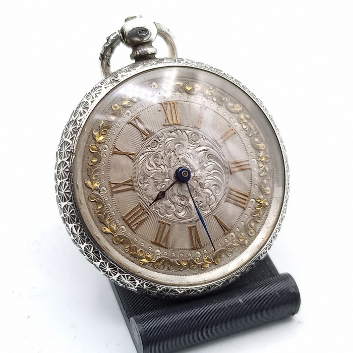 Vintage - Plata 935 - Pocket Watch - 101692 - 1850-1900