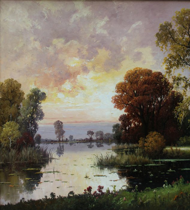 M. Bandouch (XX) - Evening mood at the forest lake