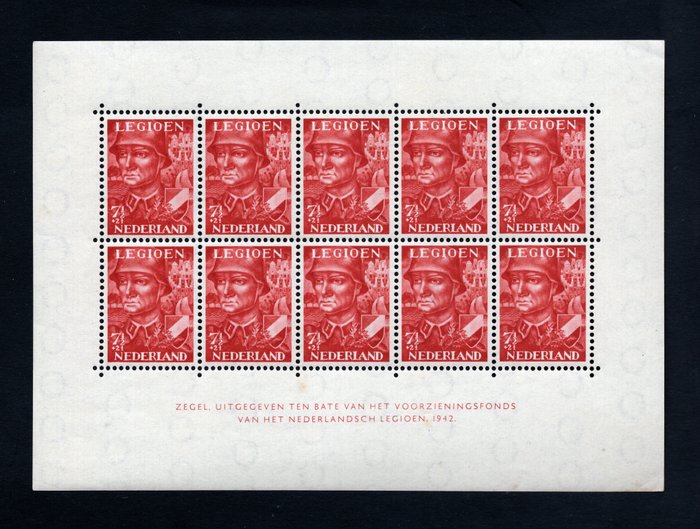 Holland 1942 - Legion Blocks - Gratis forsendelse over hele verden - NVPH V402/03