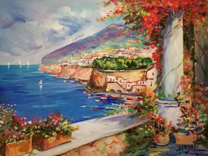 Alfredo Grimaldi (1950) - Colori di Sorrento (Costiera Amalfitana)