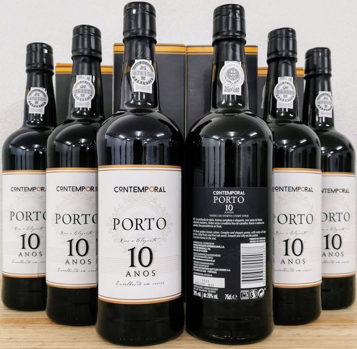 Contemporal - 10 years old Tawny -  Porto  - 6 Flasker (0,75 L)