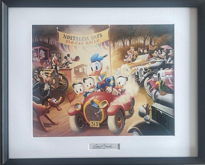 Carl Barks - A 1934 Belchfire Runabout - art print with original signature inser