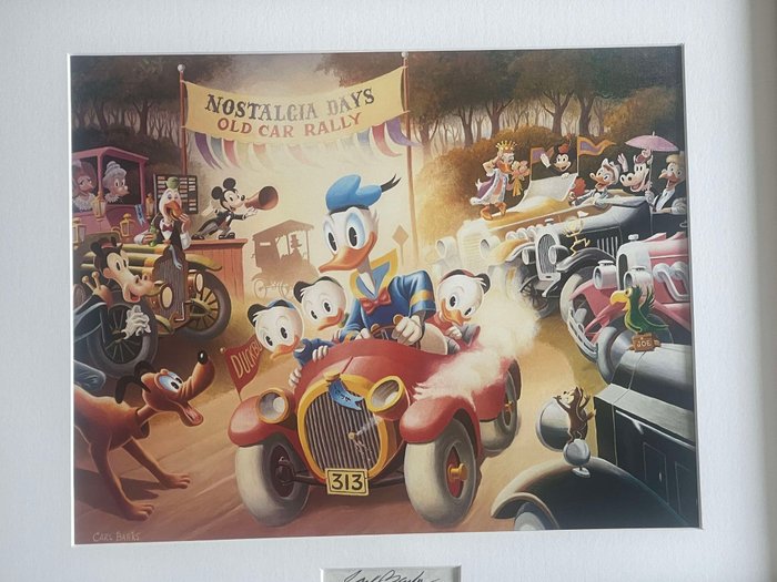 Carl Barks - A 1934 Belchfire Runabout - art print with original signature inser