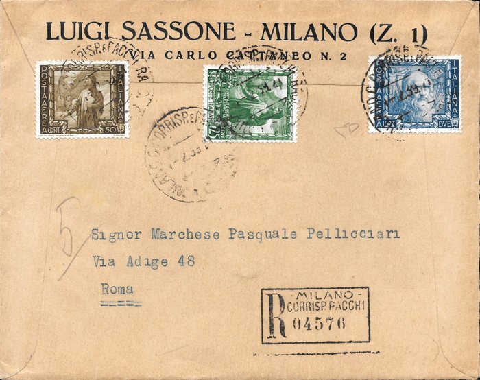 Italien Kongerige 1938 - PROKLAMATION AF RIGET - SASSONE 440 441 447 448 A111-A113 A114 A116