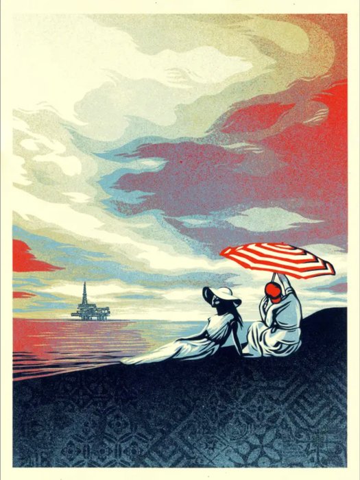 Shepard Fairey (OBEY) (1970) - Bliss At The Cliff