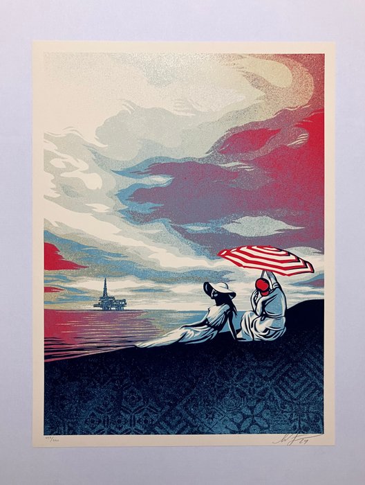 Shepard Fairey (OBEY) (1970) - Bliss At The Cliff