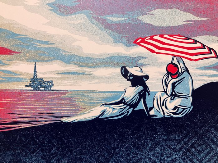 Shepard Fairey (OBEY) (1970) - Bliss At The Cliff