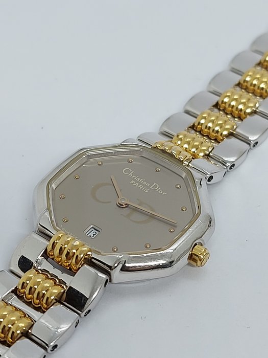 Christian Dior - octagon quartz two-tone - Ingen mindstepris - 42.209 - Kvinder - 1980-1989