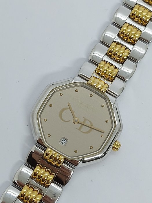 Christian Dior - octagon quartz two-tone - Ingen mindstepris - 42.209 - Kvinder - 1980-1989