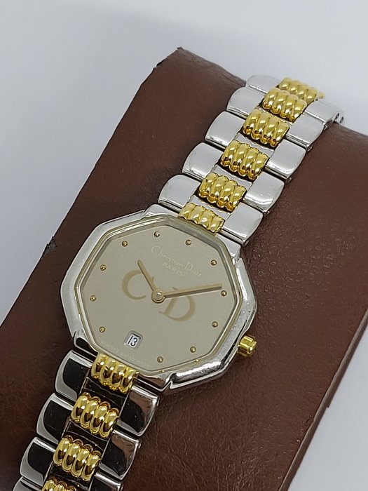 Christian Dior - octagon quartz two-tone - Ingen mindstepris - 42.209 - Kvinder - 1980-1989