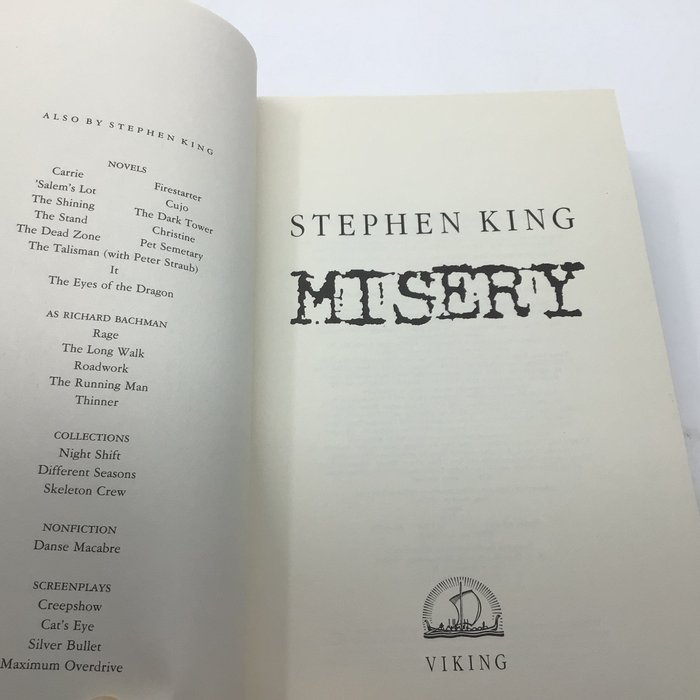 Stephen King - Misery - 1987