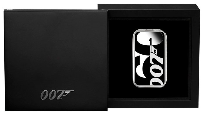 Tuvalu 1 Dollar 2022 James Bond 007™ - 60 Jahre 1 Oz (999)  (Ingen mindstepris)