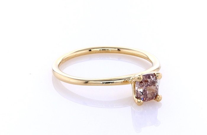 Ingen mindstepris - Ring - 14 karat Gulguld -  0.55ct. tw. Diamant (Naturfarvet)