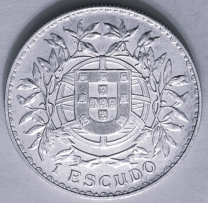 Portugal. Republic. 1 Escudo 1915  (Ingen mindstepris)