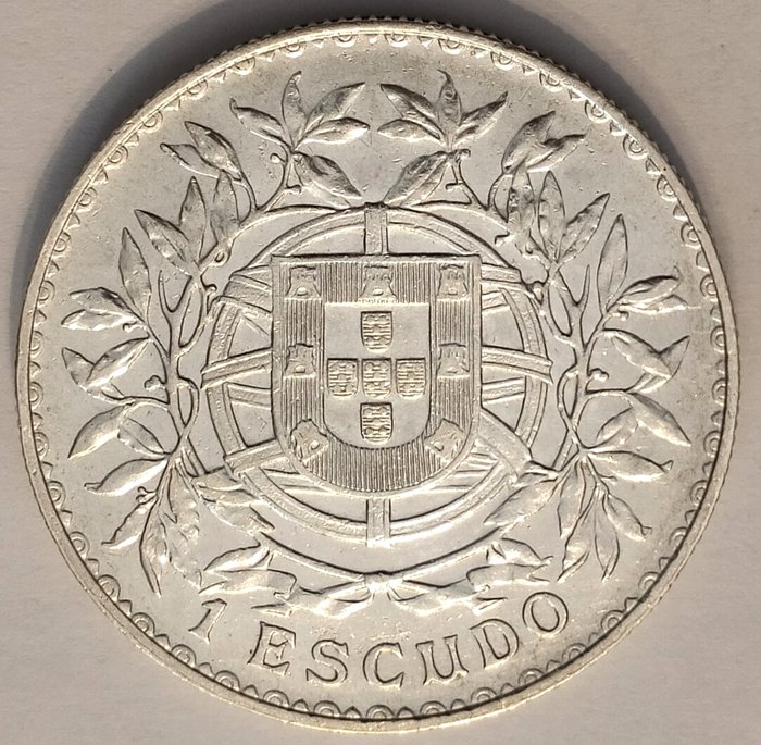 Portugal. Republic. 1 Escudo 1915  (Ingen mindstepris)