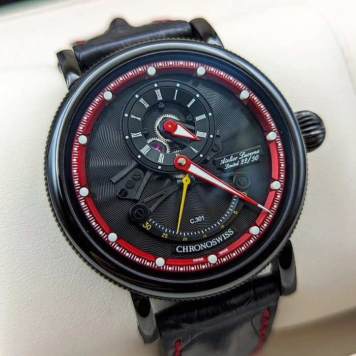 Chronoswiss - Open Gear Resec Red Circle - CH-6925-BKRE - Mænd - 2011-nu