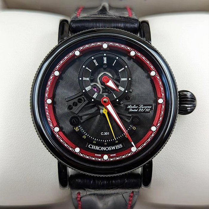 Chronoswiss - Open Gear Resec Red Circle - CH-6925-BKRE - Mænd - 2011-nu