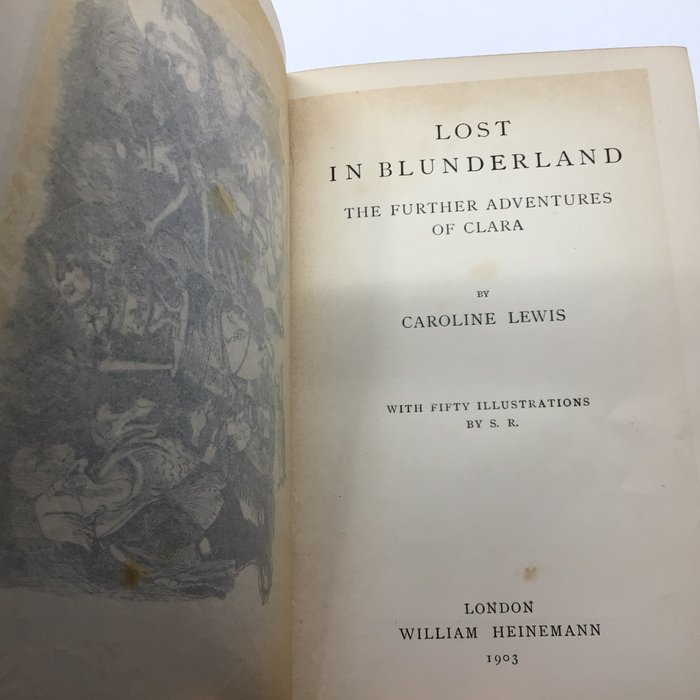 Caroline Lewis / SR (ill) - Alice Lost in Blunderland (Alice in Wonderland Parody) - 1903