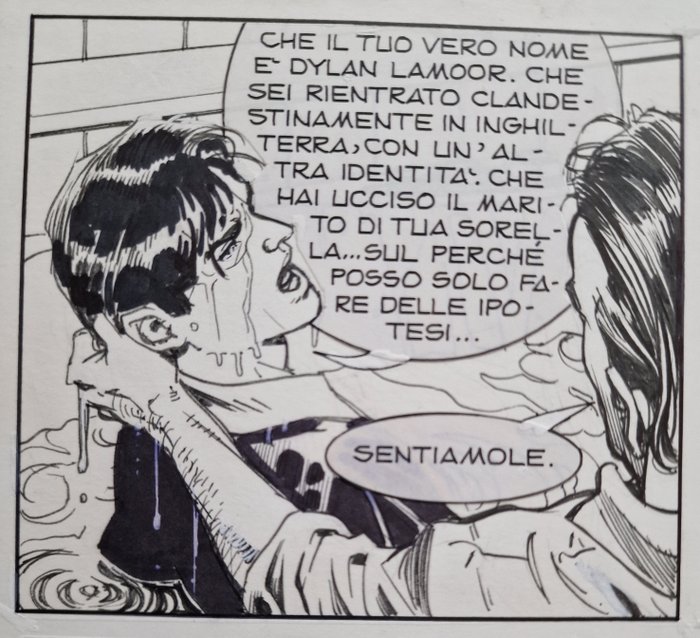 Bigliardo, Daniele - 2 Original page - Dylan Dog - n. 252 - Poltergeist! - 2007